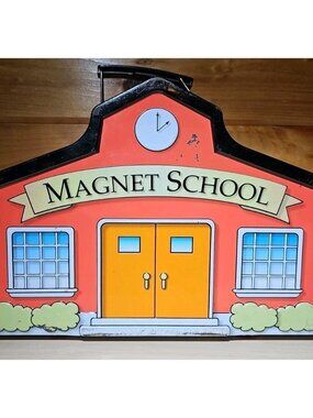 Parents By Battat MAGNET SCHOOL Tin Box ABC To School Elementary Not Complete